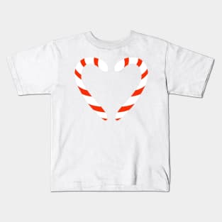 Christmas candy - red and white Kids T-Shirt